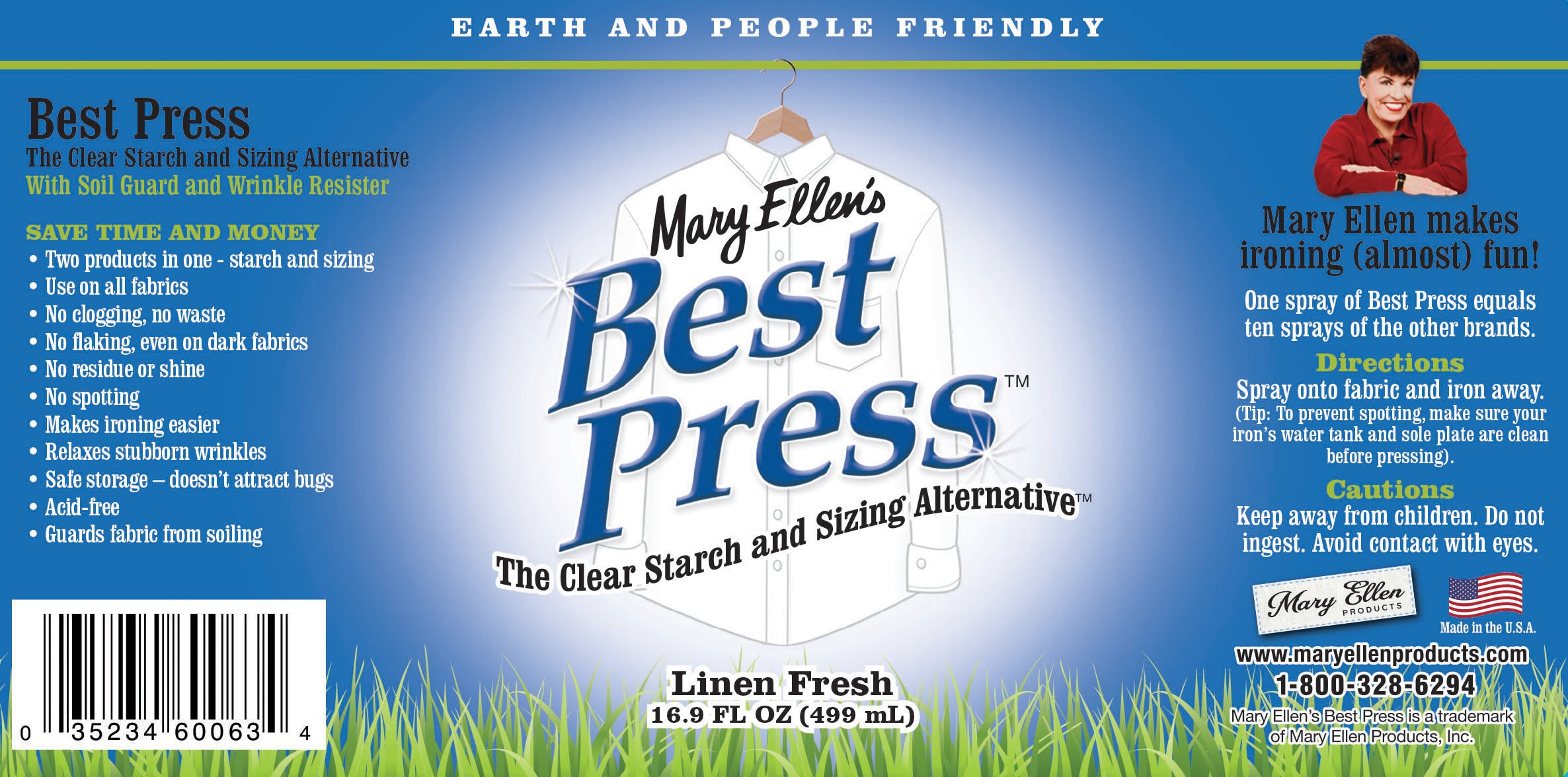 Mary Ellen's Best Press Clear Starch Alternative 16.9oz-Linen Fresh - Image 2