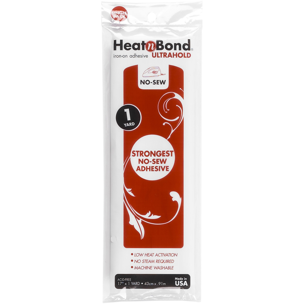 HeatnBond Ultrahold Iron-On Adhesive-17"X36" - Image 2
