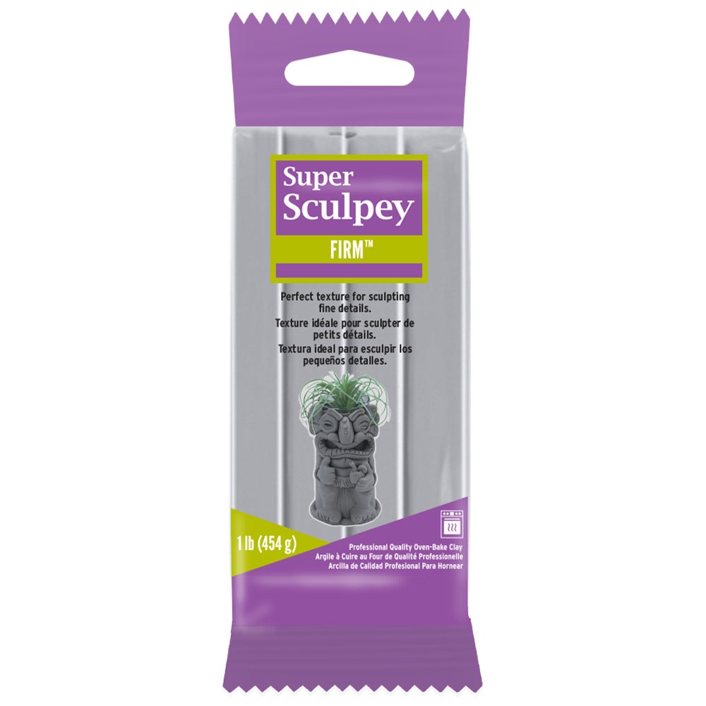 Super Sculpey Firm Clay 1lb-Gray - Image 2
