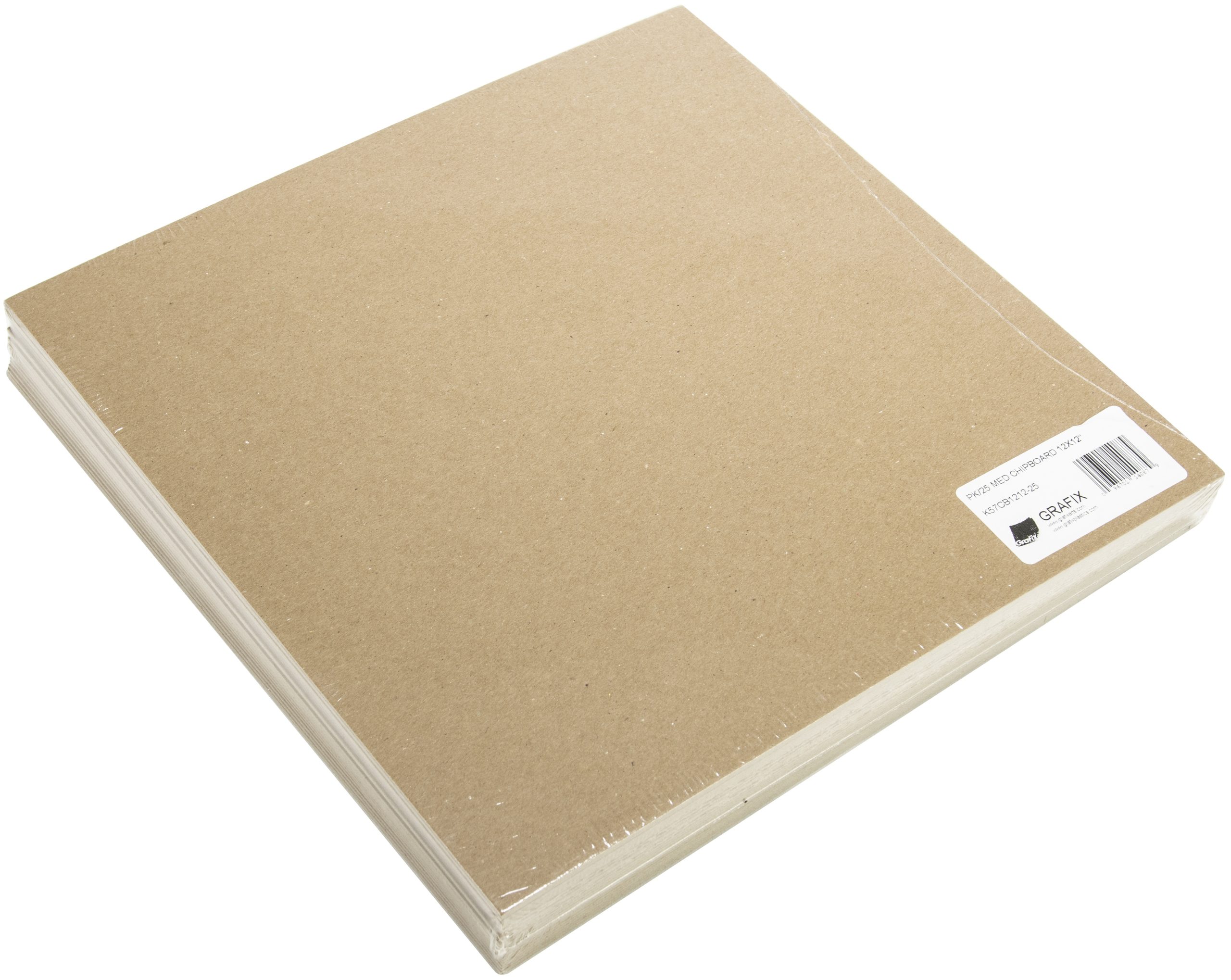 Grafix Medium Weight Chipboard Sheets 12"X12" 25/Pkg-Natural - Image 3