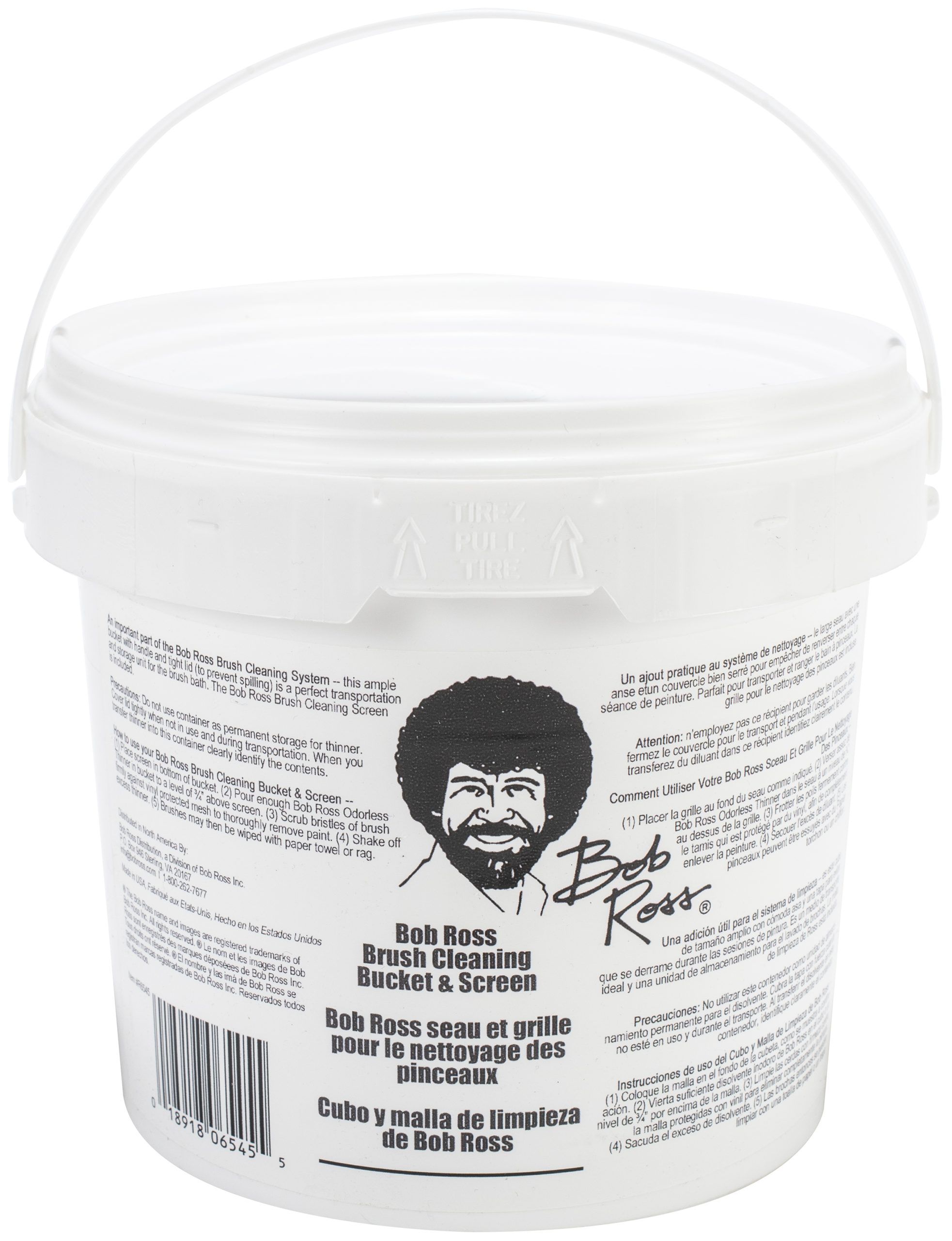 Bob Ross Cleaning Bucket & Screen-White - Image 2